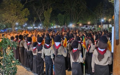 Membentuk Karakter Mandiri, SMPN 1 Pleret Gelar Kemah dan Lomba Tingkat 1 di Dewikasari
